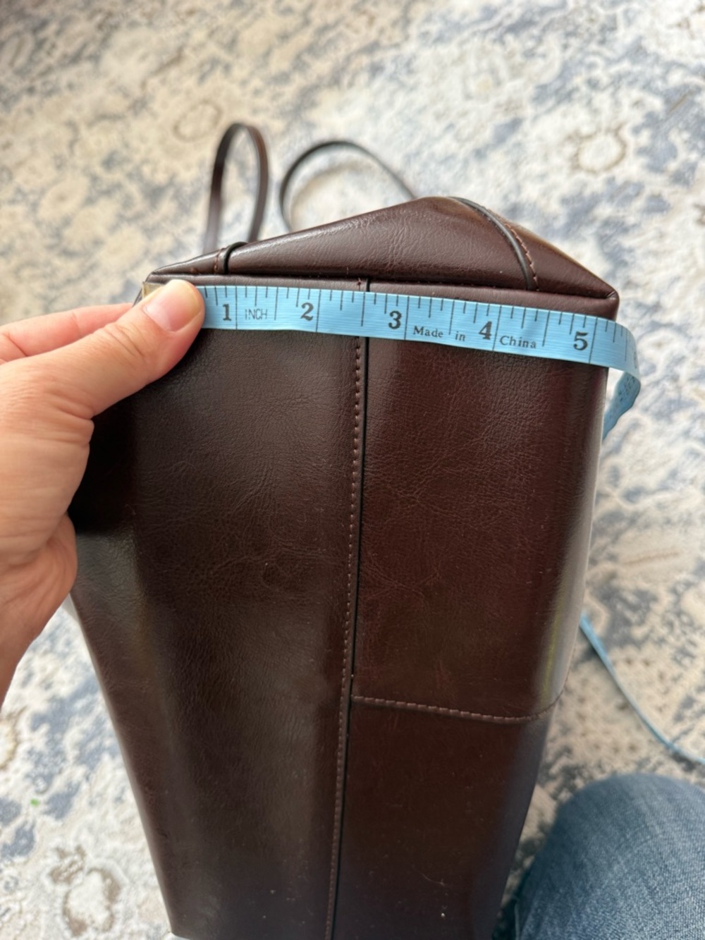 SZONE Leather Tote - Chocolate Brown - Picture 11 of 14